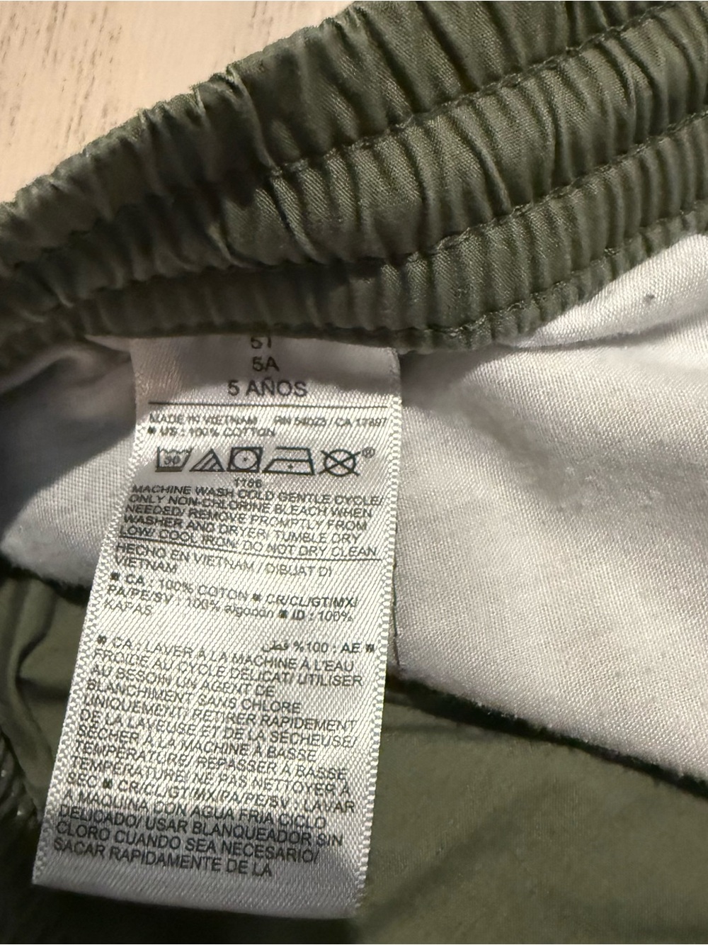 Old Navy Shorts Boys 5T Khaki Green Gray Pull On Drawstring 3pc Bundle - Picture 9 of 14